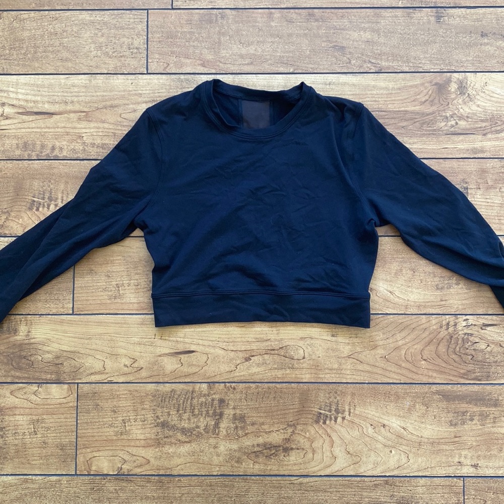 lululemon crop long sleeve 3/4 sleeve